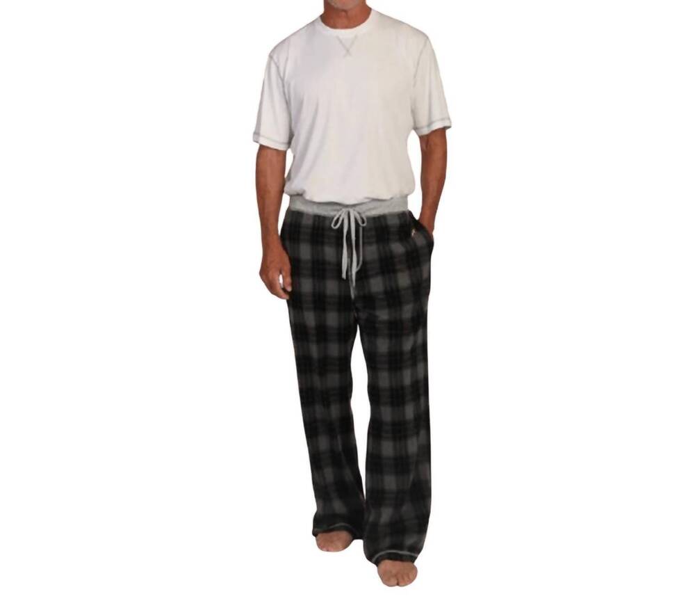 NEW TRUE GRIT summit checks flannel pants in black